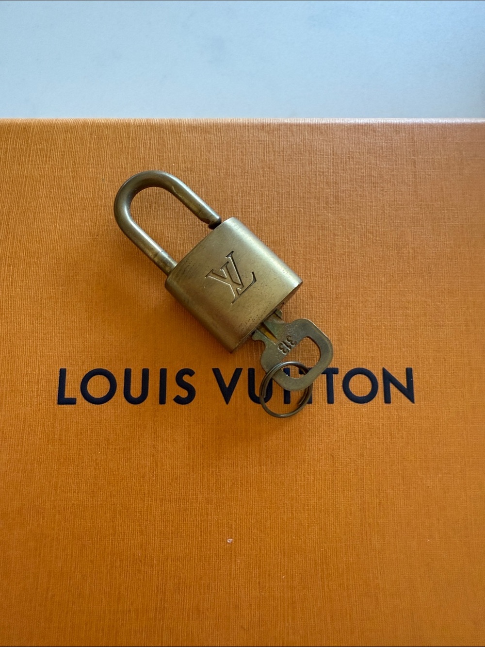 Louis Vuitton Gold Brass Padlock 313